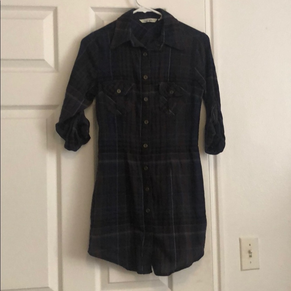 Derek heart size small tshirt flannel dress